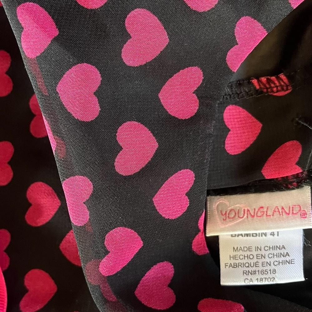 HP💥🔥 x 2 Girl's Youngland Multicolored A-line Dress with Ruffled Embellishments - Picture 2 of 8